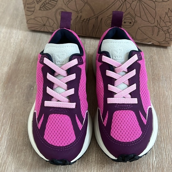 Veja Canary Light Alveomesh Lotus Platine Girl Sneakers Euro 29 31 Child 12 13.5 - Picture 4 of 8
